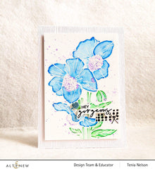 Photocentric Clear Stamps Paint-A-Flower: Himalayan Poppy Outline Stamp Set