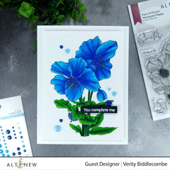 Photocentric Clear Stamps Paint-A-Flower: Himalayan Poppy Outline Stamp Set