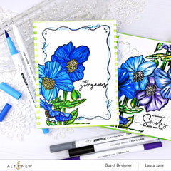 Photocentric Clear Stamps Paint-A-Flower: Himalayan Poppy Outline Stamp Set