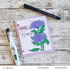 Photocentric Clear Stamps Paint-A-Flower: Spider Mums Outline Stamp Set