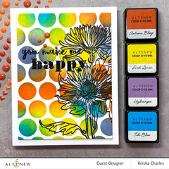 Photocentric Clear Stamps Paint-A-Flower: Spider Mums Outline Stamp Set