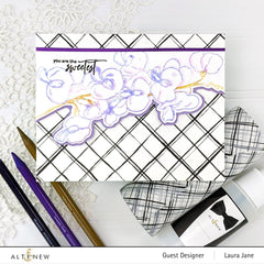 Photocentric Clear Stamps Paint-A-Flower: Sweet Pea Outline Stamp Set