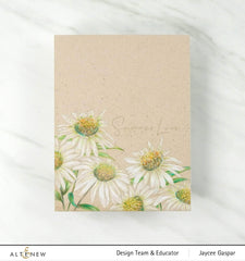 Photocentric Clear Stamps Paint-A-Flower: White Swan Echinacea Outline Stamp Set