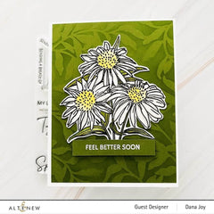 Photocentric Clear Stamps Paint-A-Flower: White Swan Echinacea Outline Stamp Set