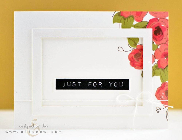 Photocentric Clear Stamps Painted Flowers Stamp Set