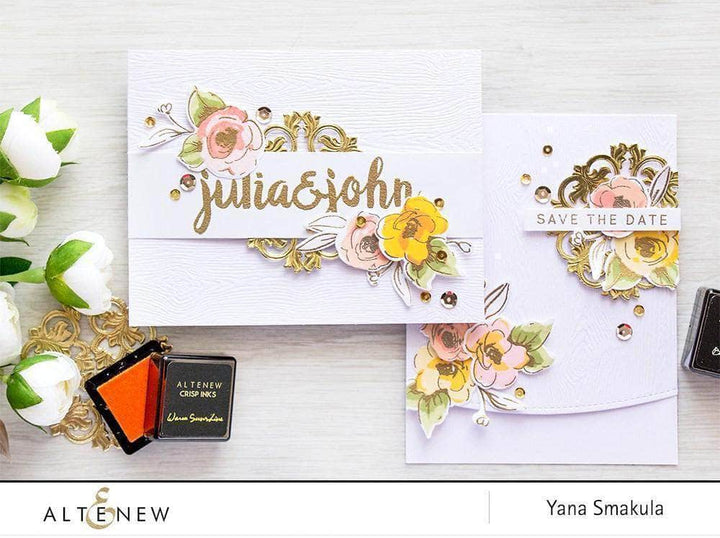 Photocentric Clear Stamps Painted Flowers Stamp Set
