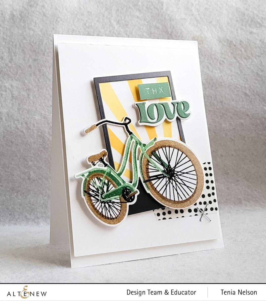 Photocentric Clear Stamps Retro Bicycle Stamp Set