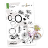 Photocentric Clear Stamps Retro Bicycle Stamp Set