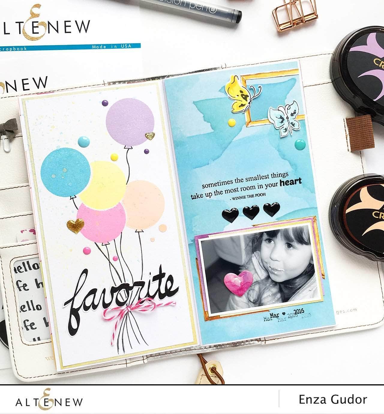Photocentric Clear Stamps Super Script Scrapbook Stamp Set