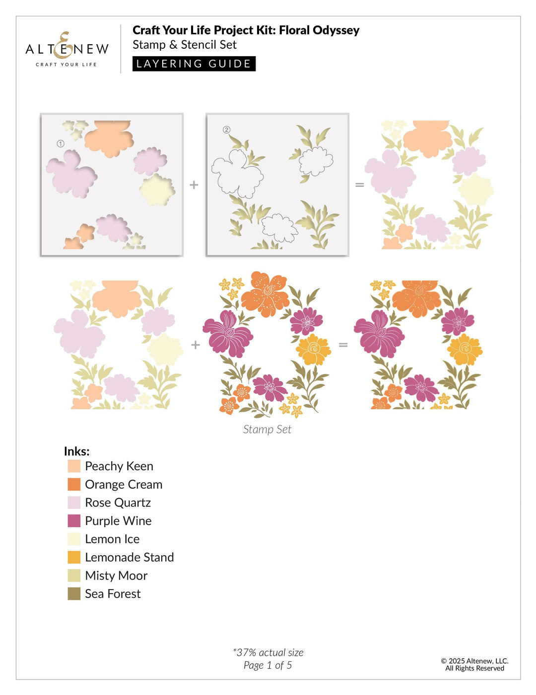 Craft Your Life Project Kit: Floral Odyssey