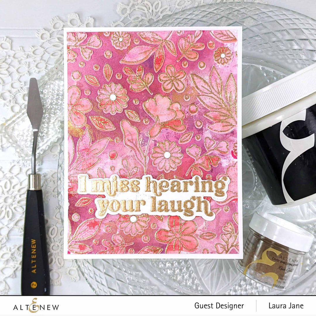 Altenew Craft Your Life Project Kit Craft Your Life Project Kit: Zero-Waste Flowery Pattern