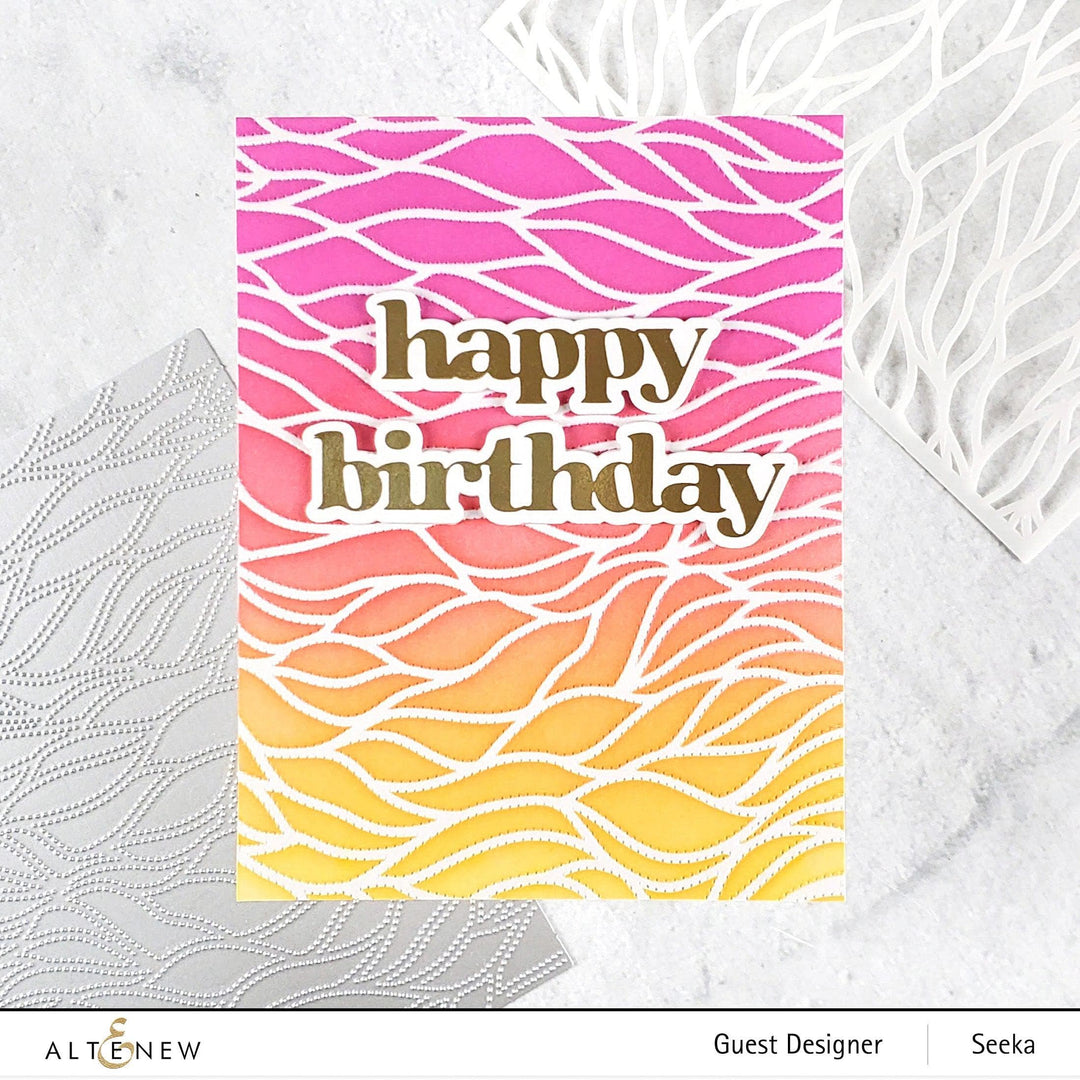 Altenew Die & Stencil Bundle Dotted Waves