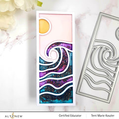 Part A-Glitz Art Craft Co.,LTD Dies Abstract Seascape Slim Cover Die