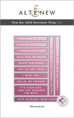 One-Go: Solid Sentiment Strips