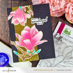 Part A-Glitz Art Craft Co.,LTD Dies Build-A-Garden: Blushing Magnolias Add-on Die Set
