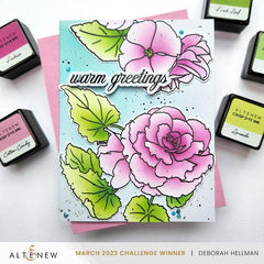 Part A-Glitz Art Craft Co.,LTD Dies Build-A-Garden: Frilly Begonia Add-on Die Set