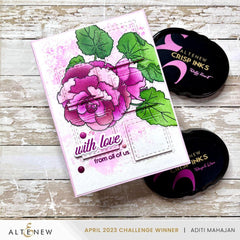 Part A-Glitz Art Craft Co.,LTD Dies Build-A-Garden: Frilly Begonia Add-on Die Set