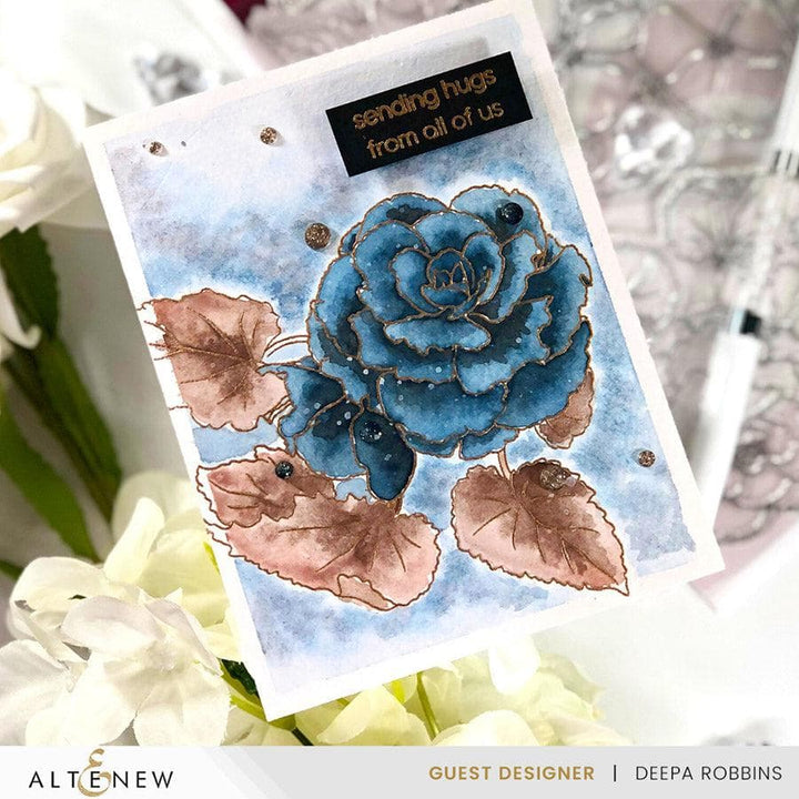 Part A-Glitz Art Craft Co.,LTD Dies Build-A-Garden: Frilly Begonia Add-on Die Set