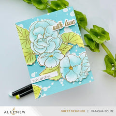 Part A-Glitz Art Craft Co.,LTD Dies Build-A-Garden: Frilly Begonia Add-on Die Set