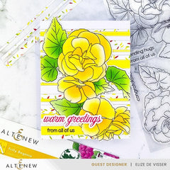 Part A-Glitz Art Craft Co.,LTD Dies Build-A-Garden: Frilly Begonia Add-on Die Set