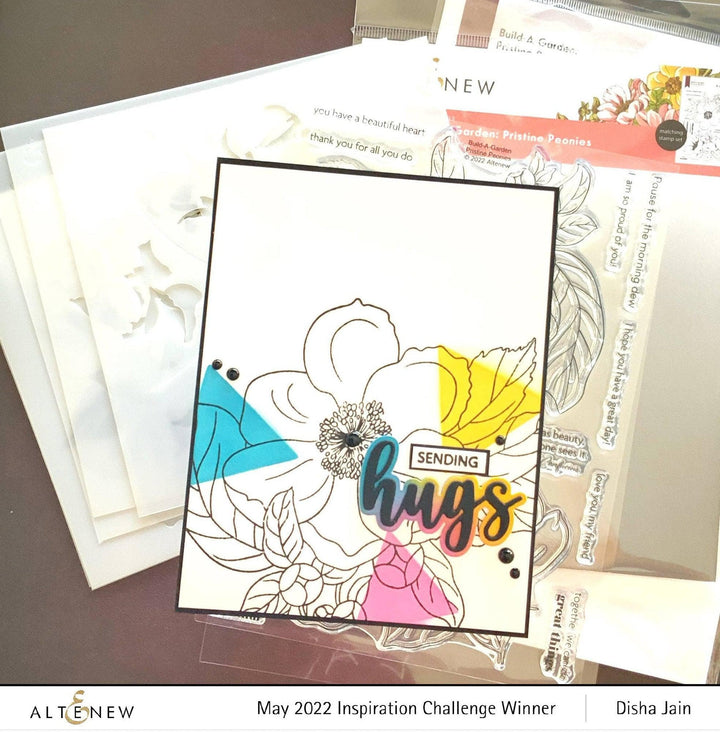 EXP Factors Dies Build-A-Garden: Pristine Peonies Add-On Die Set