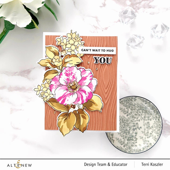 Part A-Glitz Art Craft Co.,LTD Dies Build-A-Garden: Rosa Gallica Add-On Die Set