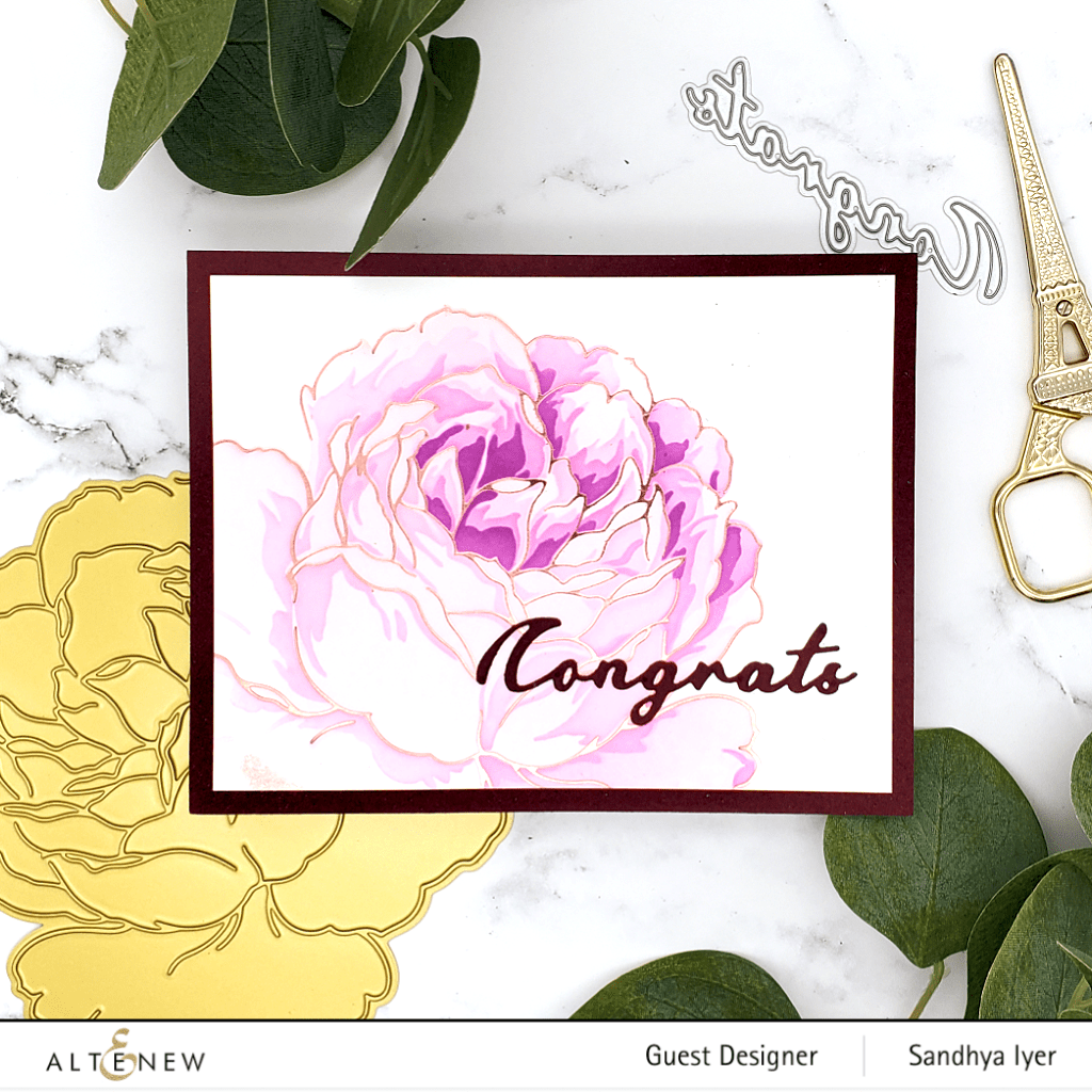 Part A-Glitz Art Craft Co.,LTD Dies Congrats Die Set