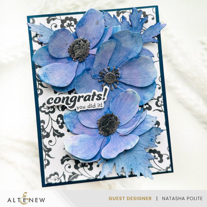 Craft-A-Flower: Anemone Blue Poppy Layering Die Set