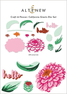 Part A-Glitz Art Craft Co.,LTD Dies Craft-A-Flower: California Giants Layering Die Set