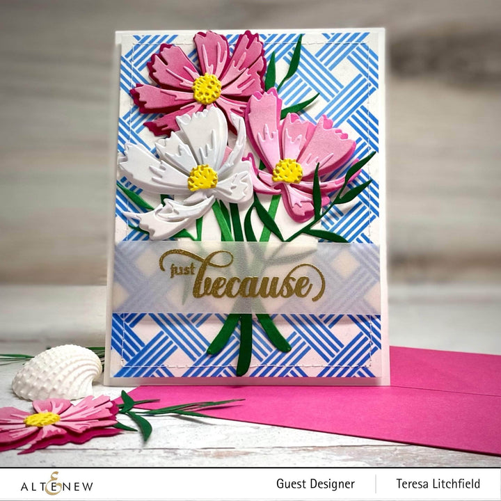 Part A-Glitz Art Craft Co.,LTD Dies Craft-A-Flower: Cosmos Layering Die Set