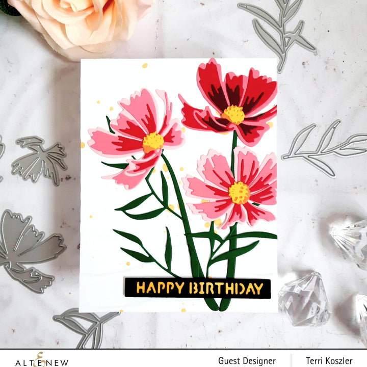 Part A-Glitz Art Craft Co.,LTD Dies Craft-A-Flower: Cosmos Layering Die Set