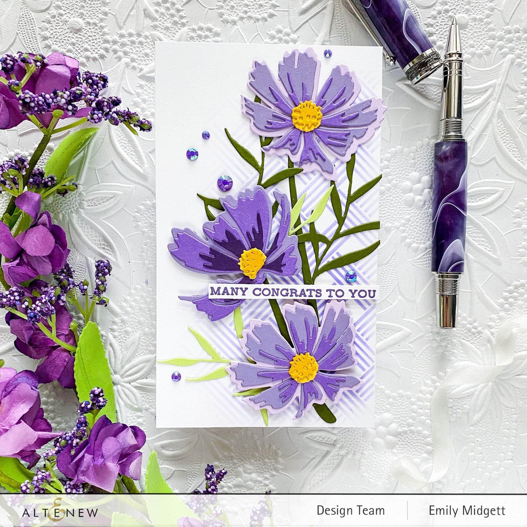 Part A-Glitz Art Craft Co.,LTD Dies Craft-A-Flower: Cosmos Layering Die Set