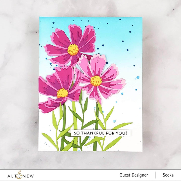 Part A-Glitz Art Craft Co.,LTD Dies Craft-A-Flower: Cosmos Layering Die Set
