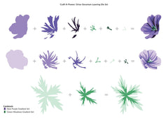 Part A-Glitz Art Craft Co.,LTD Dies Craft-A-Flower: Orion Geranium Layering Die Set