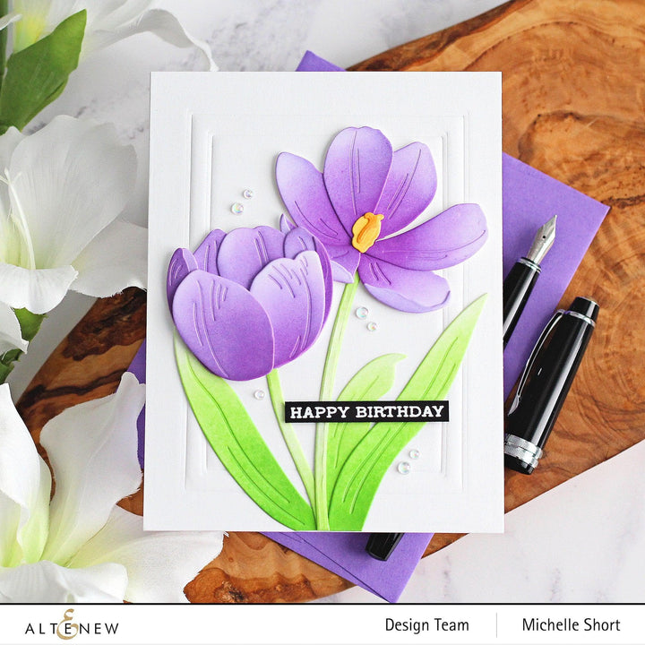 Part A-Glitz Art Craft Co.,LTD Dies Craft-A-Flower: Tulip Full Bloom Layering Die Set
