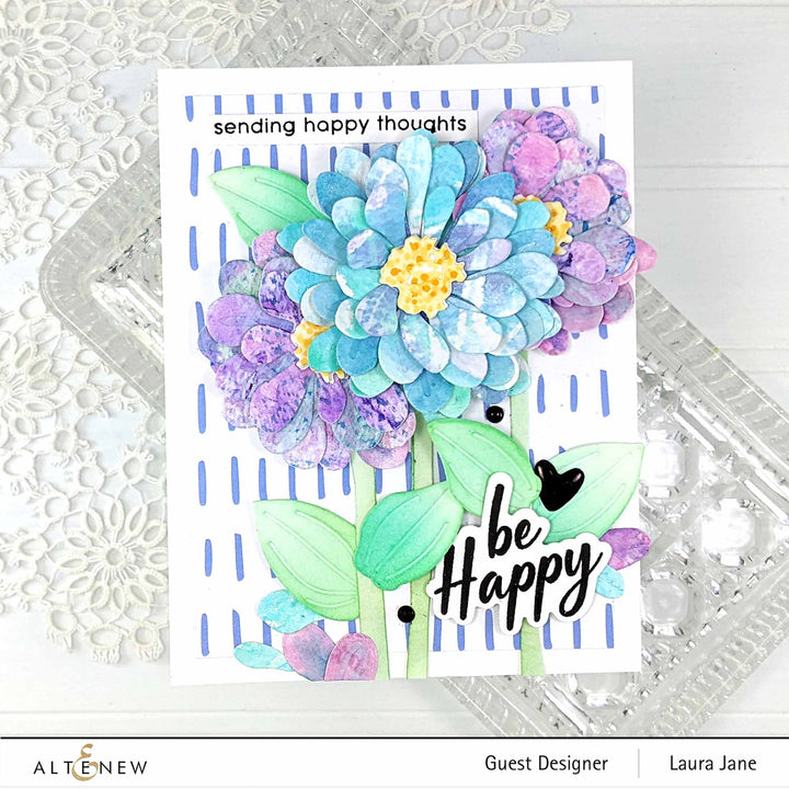 Part A-Glitz Art Craft Co.,LTD Dies Craft-A-Flower: Zinnia Layering Die Set