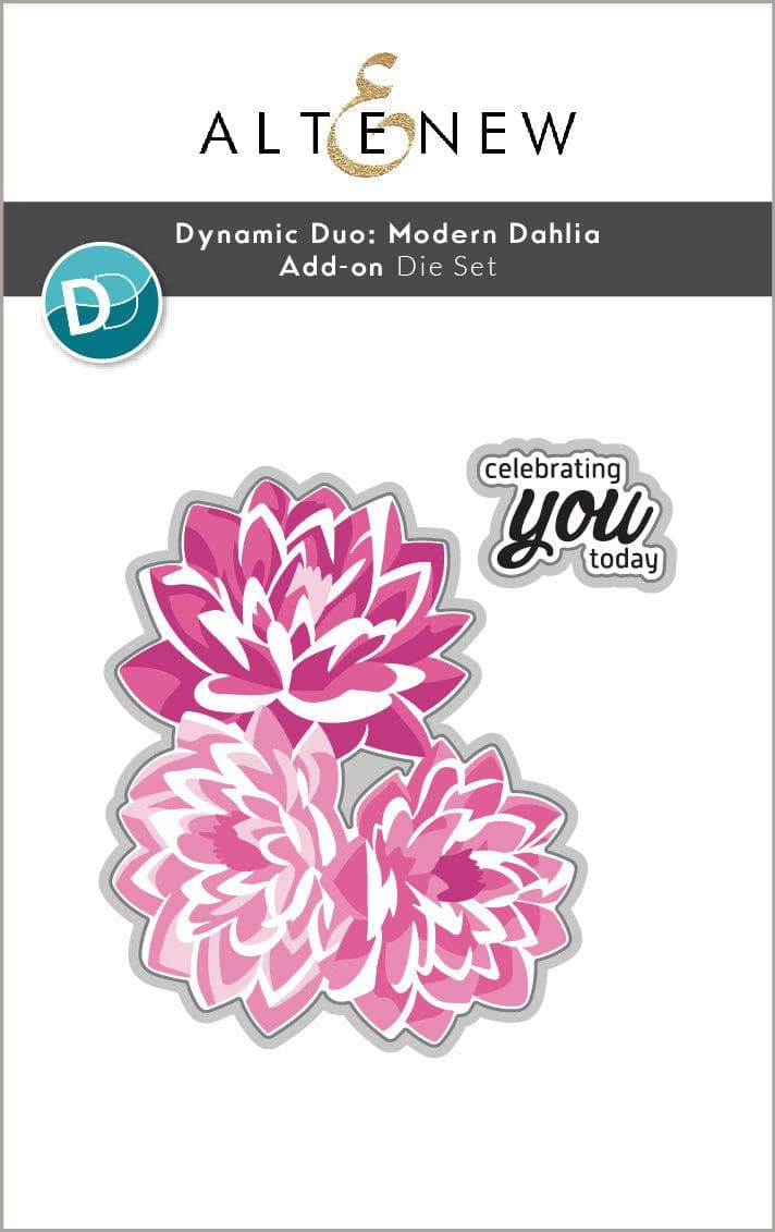 Dynamic Duo: Modern Dahlia Add-On Die Set