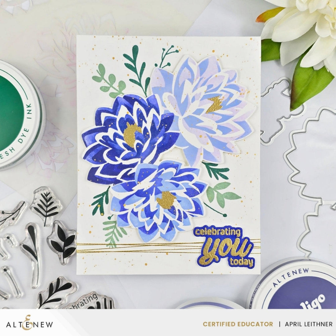 Dynamic Duo: Modern Dahlia Add-On Die Set