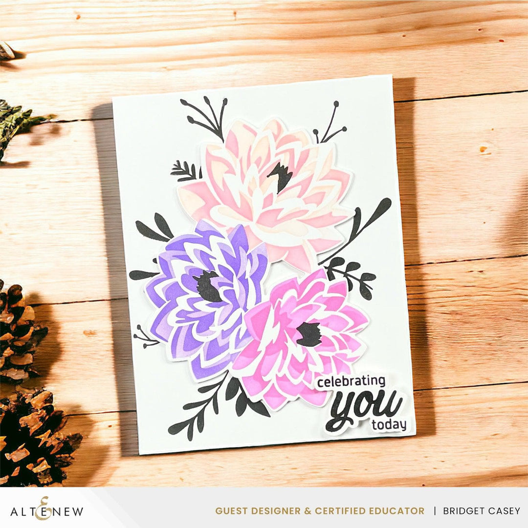 Dynamic Duo: Modern Dahlia Add-On Die Set