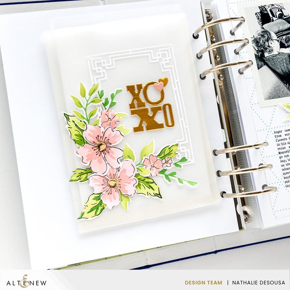 Dynamic Duo: Painted Floral Swag Add-on Die Set