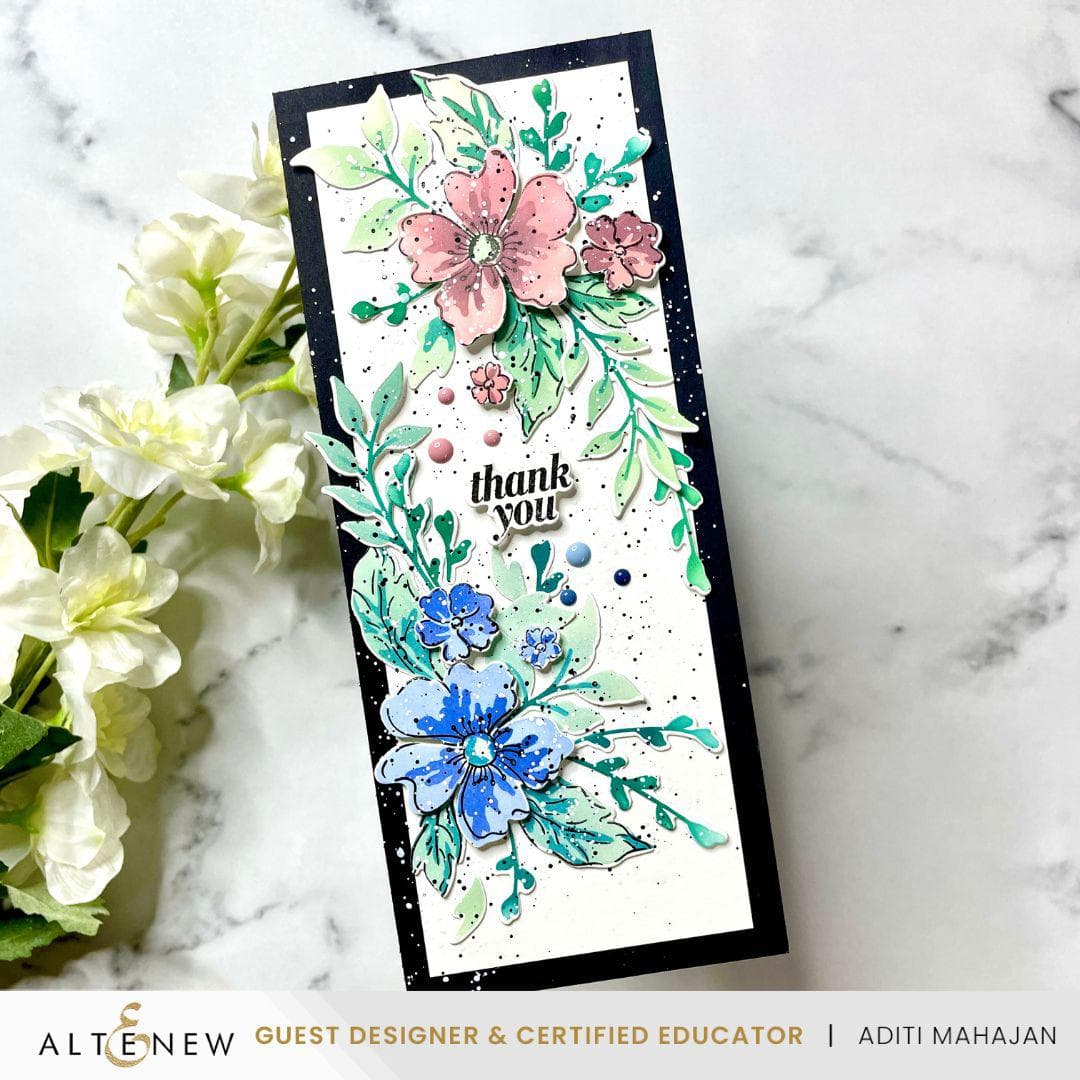 Dynamic Duo: Painted Floral Swag Add-on Die Set