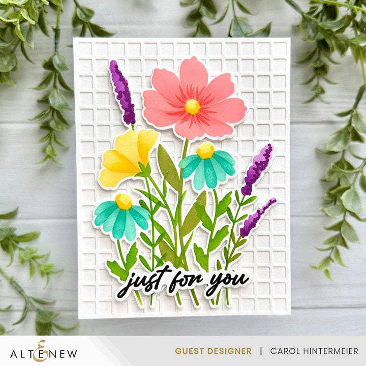 Part A-Glitz Art Craft Co.,LTD Dies Dynamic Duo: Wildflower Bouquet Add-On Die Set