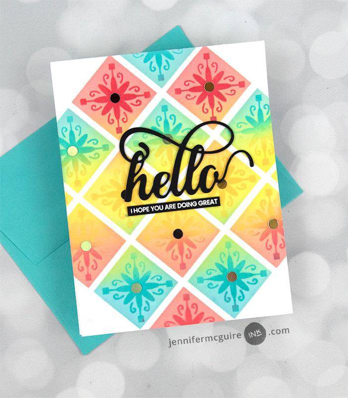 Part A-Glitz Art Craft Co.,LTD Dies Fancy Hello Die