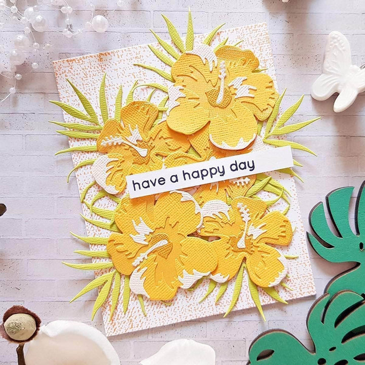 Part A-Glitz Art Craft Co.,LTD Dies Hibiscus Garden 3D Die Set