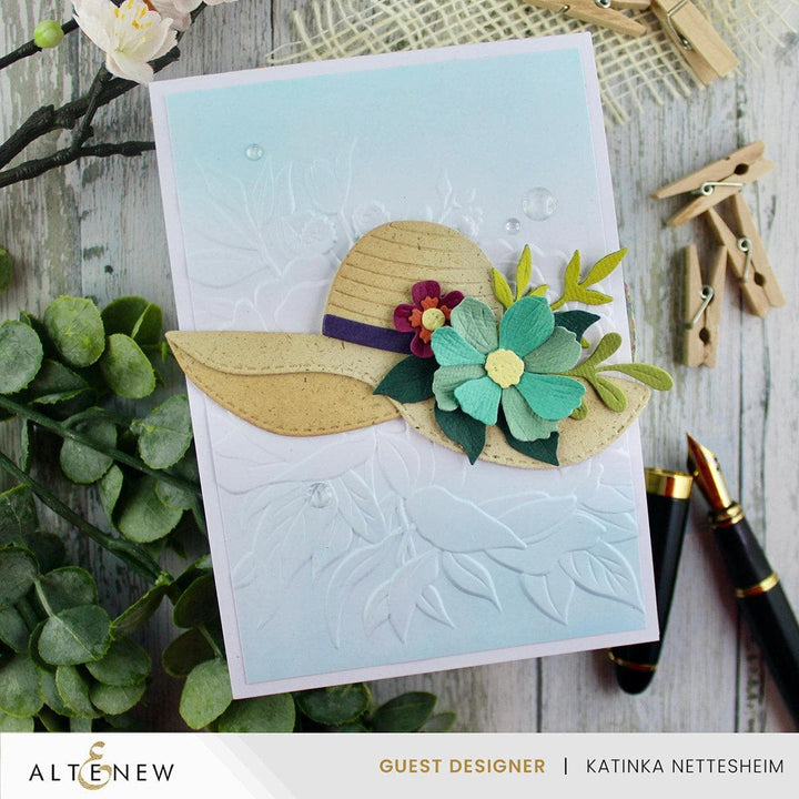 Lovely Floral Hat Die Set