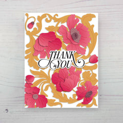 Ornamental Poppies Layering Die Set