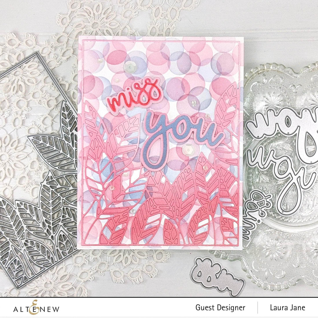 Part A-Glitz Art Craft Co.,LTD Dies Peeking Leaves Cover Die