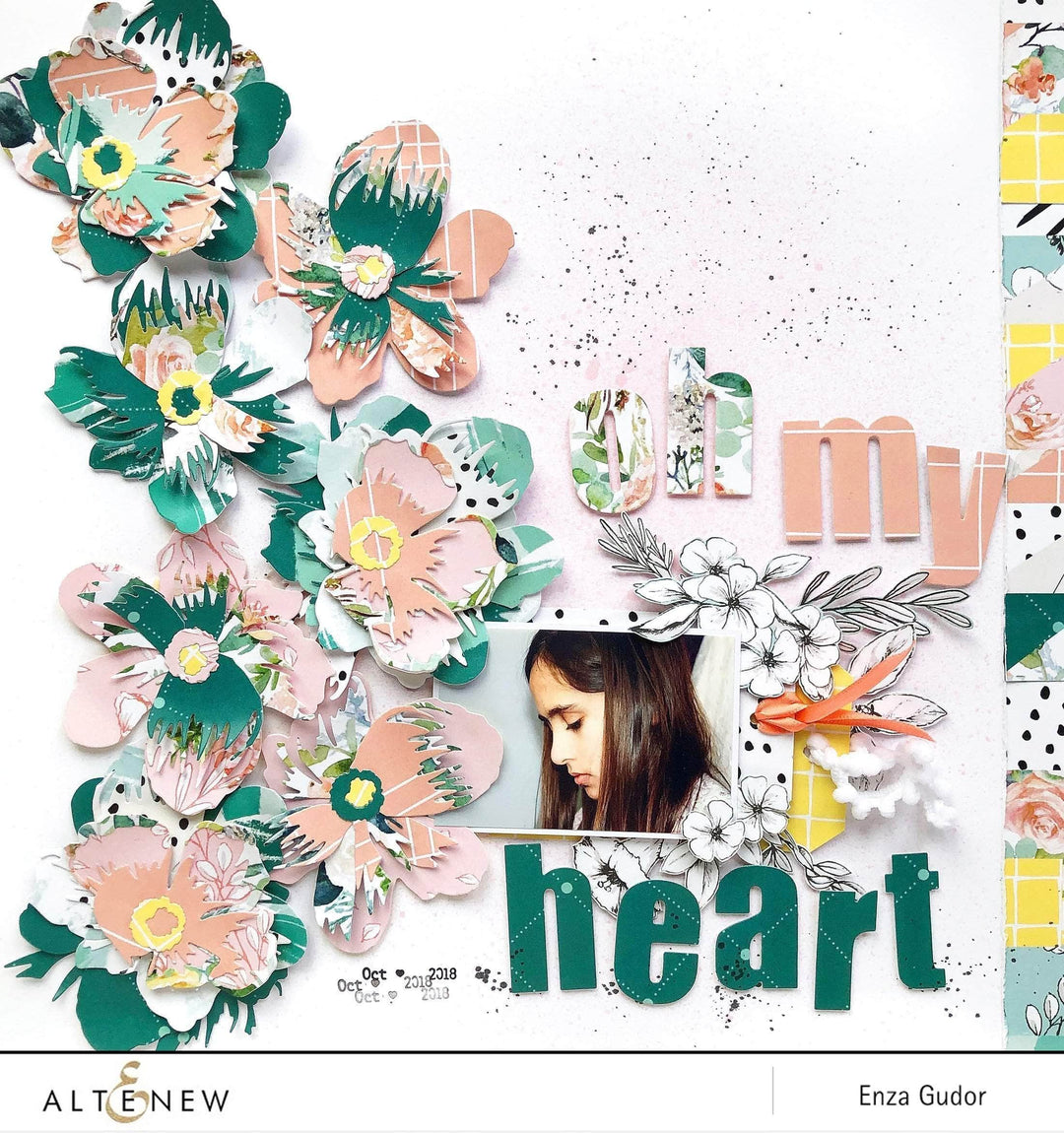 Part A-Glitz Art Craft Co.,LTD Dies Peony Dream 3D Die Set