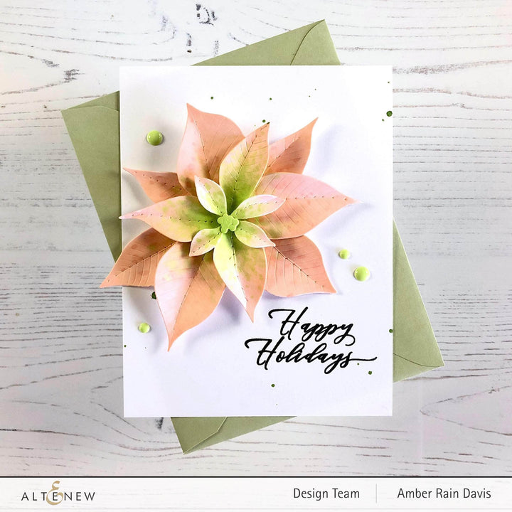 Part A-Glitz Art Craft Co.,LTD Dies Poinsettia 3D Die Set