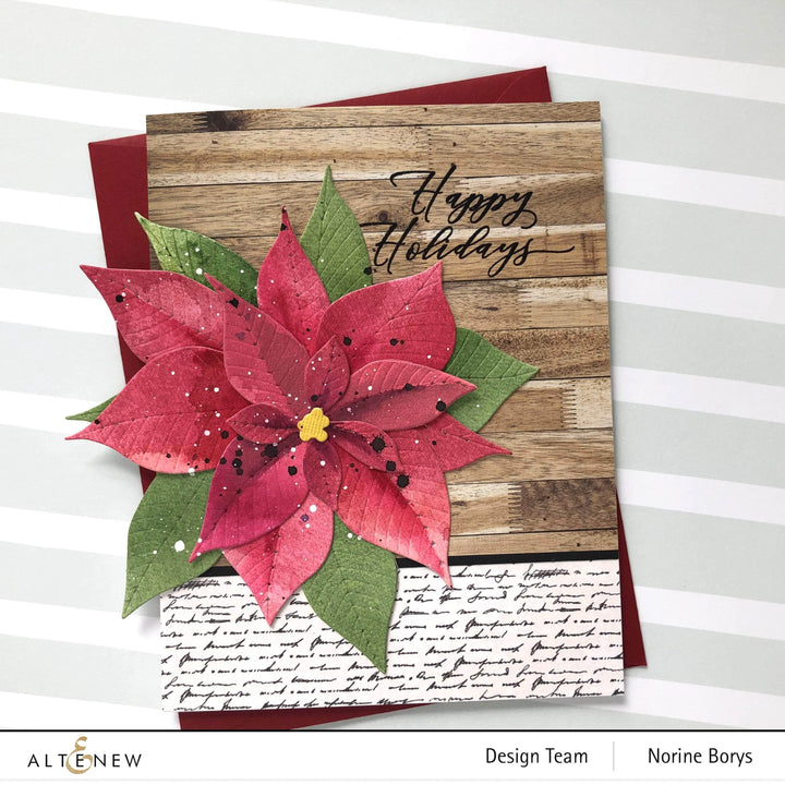 Part A-Glitz Art Craft Co.,LTD Dies Poinsettia 3D Die Set